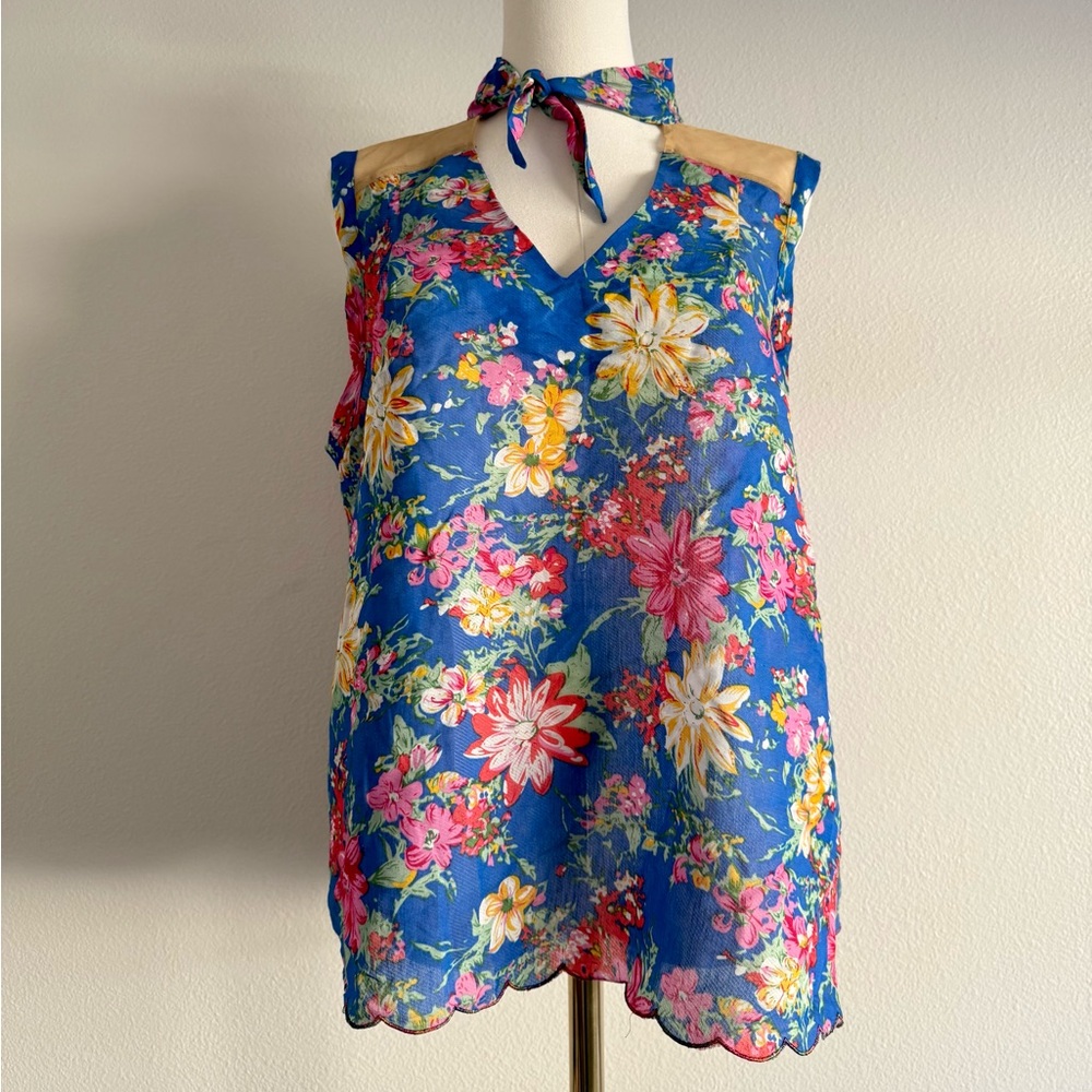 ARATTA SILENT JOURNEY FLORAL SEQUINS EMBROIDERED WOMENS SZ M NWT - Picture 1 of 6